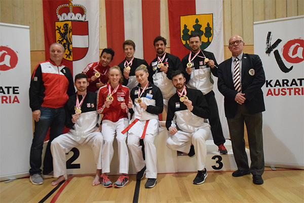 6x Gold, 6x Silber und 7x Bronze für den Salzburger Karateverband